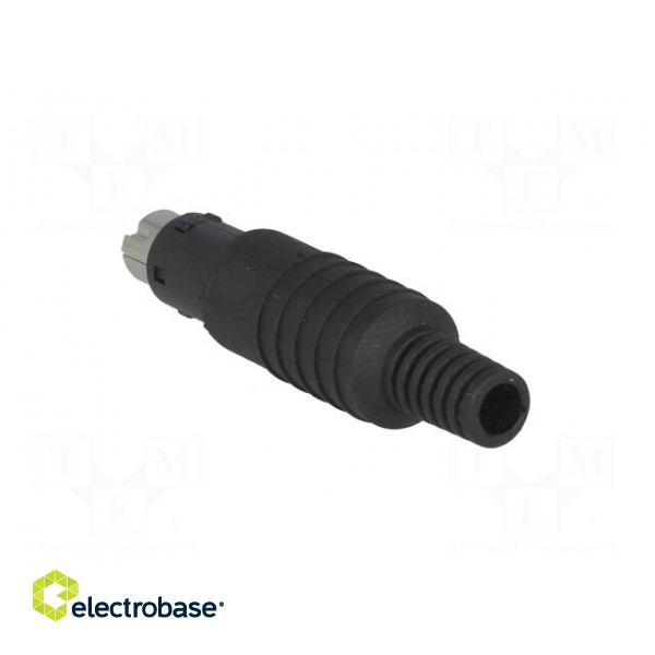 Plug | DIN mini | male | PIN: 6 | with strain relief | soldering | 100V image 4
