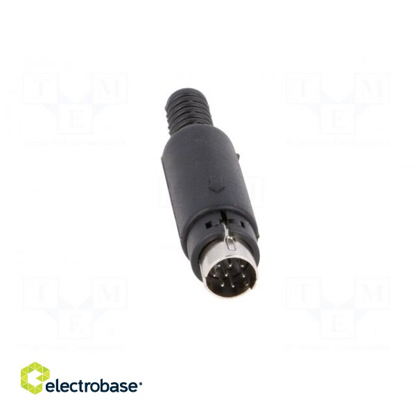 Plug | DIN mini | male | PIN: 8 | soldering | for cable paveikslėlis 9
