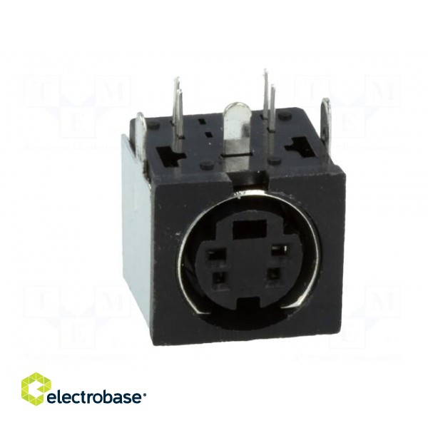Socket | DIN mini | female | PIN: 4 | shielded | THT | on PCBs | angled 90° image 9