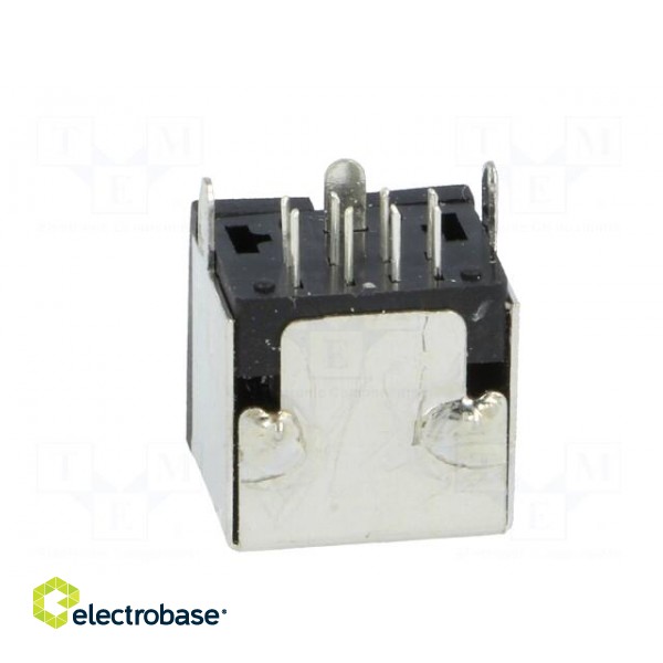 Socket | DIN mini | female | PIN: 8 | shielded | THT | on PCBs | angled 90° image 5