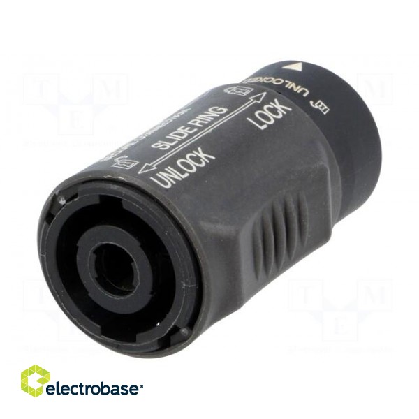 Adapter | PIN: 4 | for cable | 30A | 250V | Series: speakON фото 1
