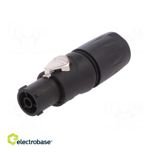 Plug | AC supply | female | PIN: 3 | for cable | 16A | 250V | thermoplastic image 2