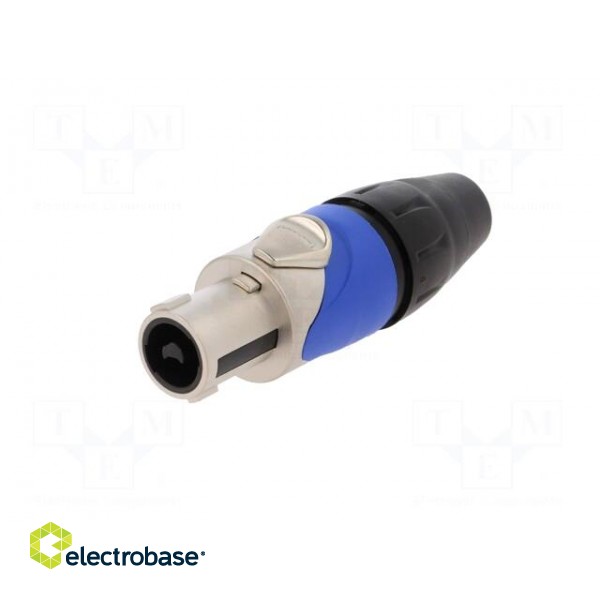 Plug | loudspeaker | female | PIN: 2 | for cable | 30A | 133V | zinc alloy image 2