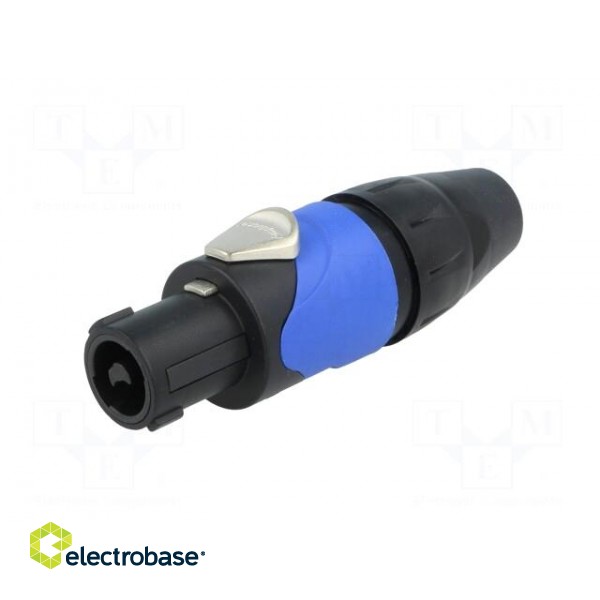 Plug | loudspeaker | female | PIN: 2 | for cable | 30A | 133V | zinc alloy image 2