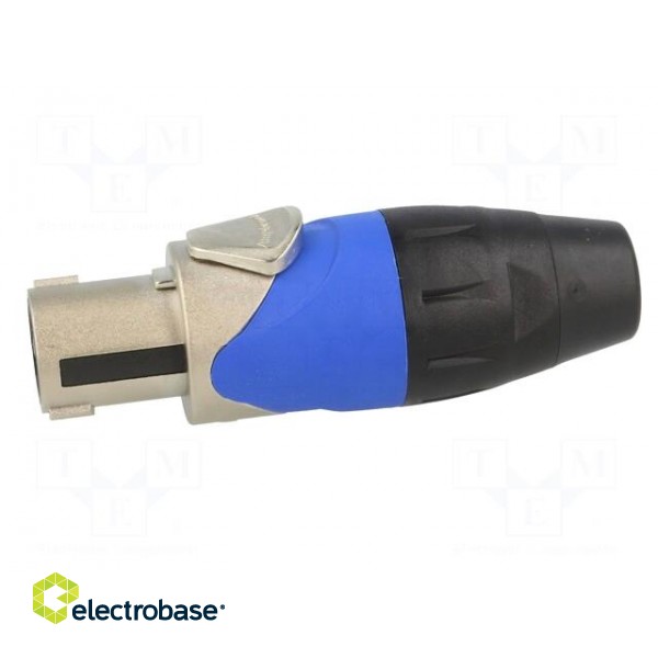 Plug | loudspeaker | female | PIN: 2 | for cable | 30A | 133V | zinc alloy image 3