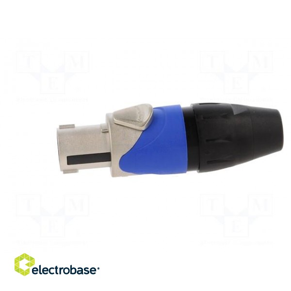 Plug | loudspeaker | female | PIN: 2 | for cable | 30A | 133V | zinc alloy paveikslėlis 3