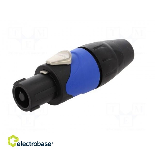 Plug | loudspeaker | female | PIN: 4 | for cable | 30A | 133V | soldering image 2