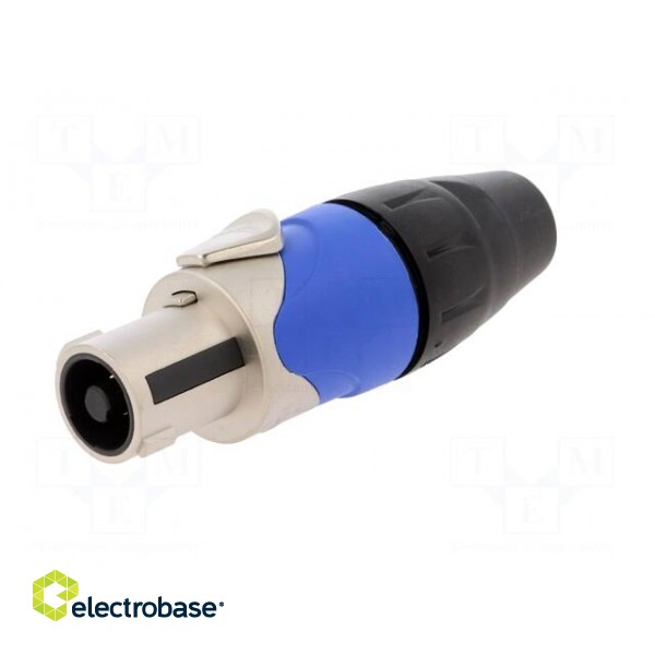 Plug | loudspeaker | female | PIN: 4 | for cable | 30A | 133V | zinc alloy image 2