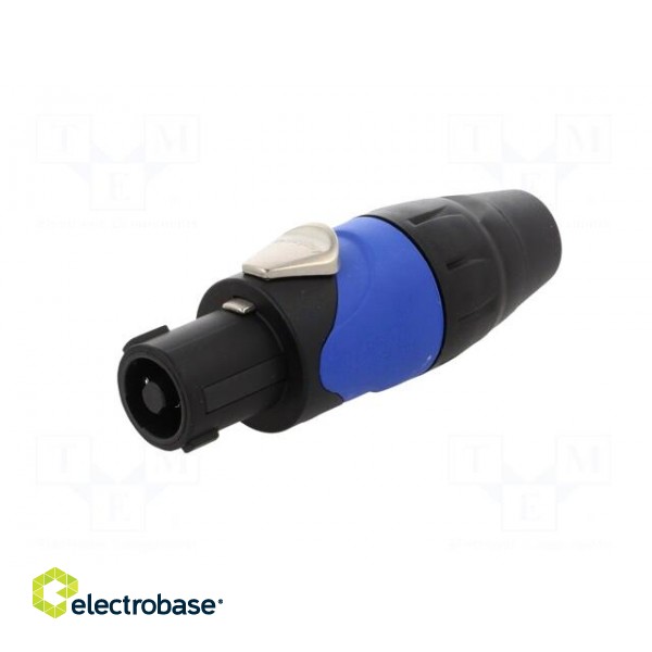 Plug | loudspeaker | female | PIN: 4 | for cable | 30A | 133V | zinc alloy фото 2