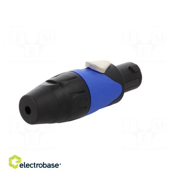 Plug | loudspeaker | female | PIN: 4 | for cable | 30A | 133V | zinc alloy image 6