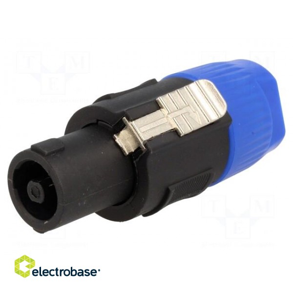 Plug | loudspeaker | female | PIN: 4 | for cable | screw terminal image 1