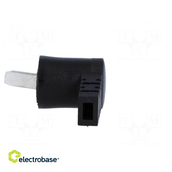 Plug | loudspeaker | male | plastic | screw terminal | angled 90° paveikslėlis 3