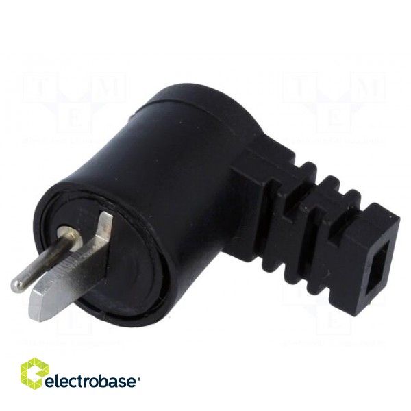 Plug | loudspeaker | male | plastic | screw terminal | angled 90° image 1