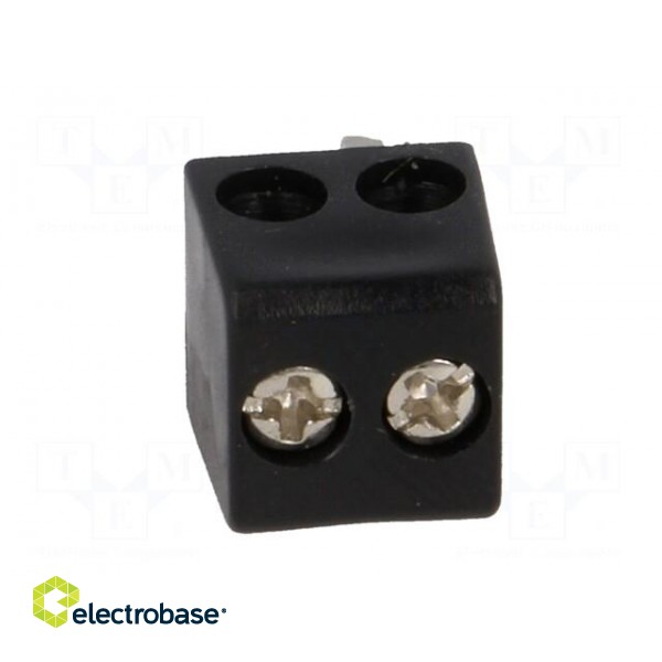 Plug | loudspeaker | male | screw terminal | angled 90° | Colour: black image 5