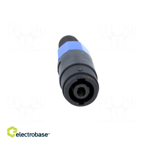 Plug | loudspeaker | male | with strain relief | PIN: 4 | for cable image 9