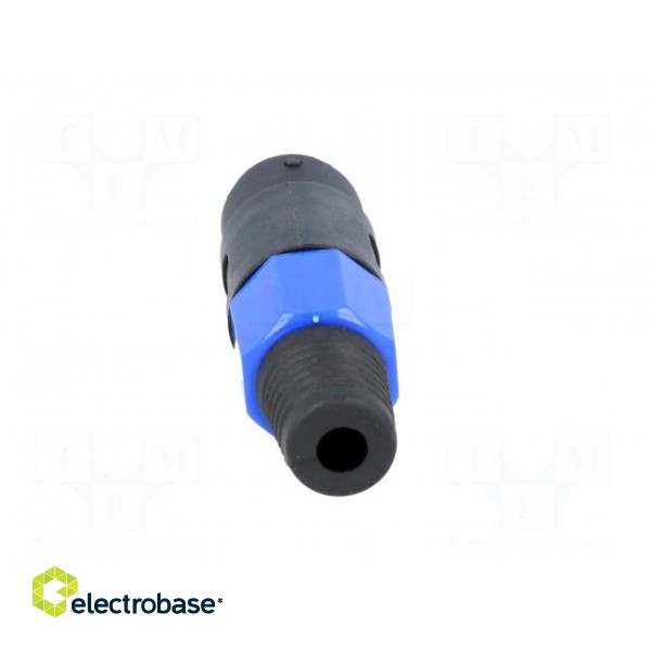 Plug | loudspeaker | male | with strain relief | PIN: 4 | for cable image 5