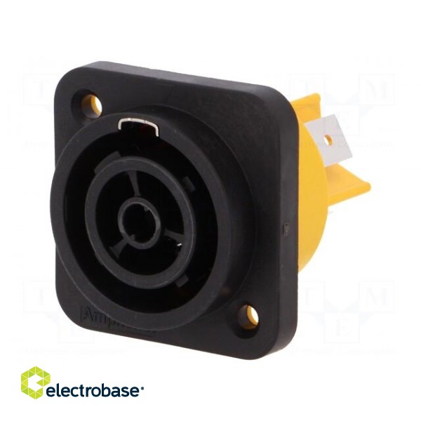 Socket | AC supply | female | PIN: 3 | 16A | 250V | thermoplastic | IP65 image 1