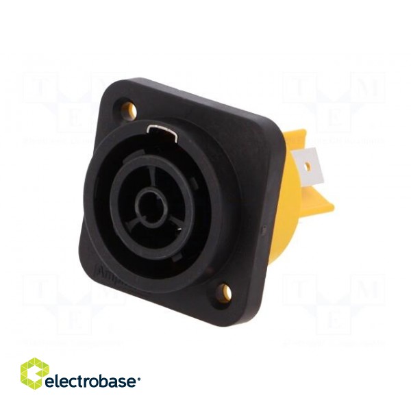 Socket | AC supply | female | PIN: 3 | 16A | 250V | thermoplastic | IP65 image 2