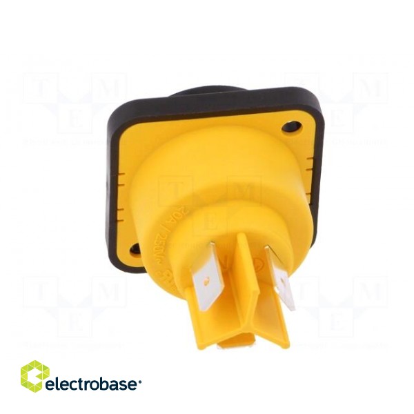 Socket | AC supply | female | PIN: 3 | 16A | 250V | thermoplastic | IP65 paveikslėlis 5