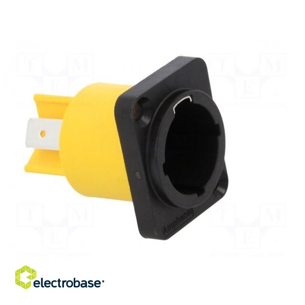Socket | AC supply | male | PIN: 3 | 16A | 250V | thermoplastic | HPT | IP65 image 8