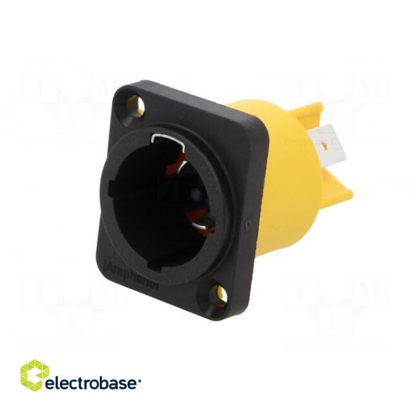 Socket | AC supply | male | PIN: 3 | 16A | 250V | thermoplastic | IP65 image 2