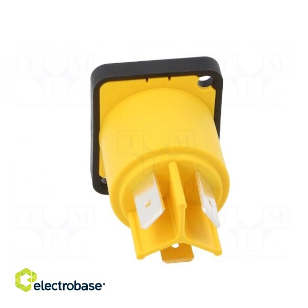 Socket | AC supply | male | PIN: 3 | 16A | 250V | thermoplastic | IP65 image 5