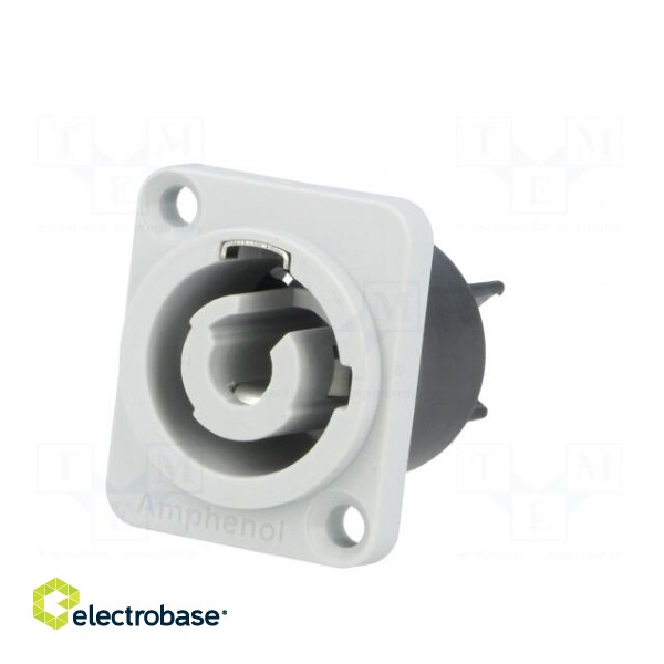 Socket | circular | male | PIN: 3 | 25A | thermoplastic | Series: HP | IP54 image 2