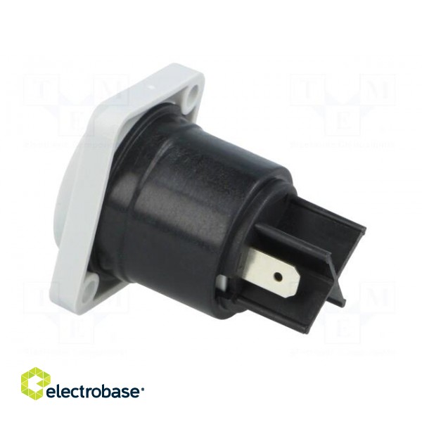 Socket | circular | male | PIN: 3 | 25A | thermoplastic | Series: HP | IP54 image 4