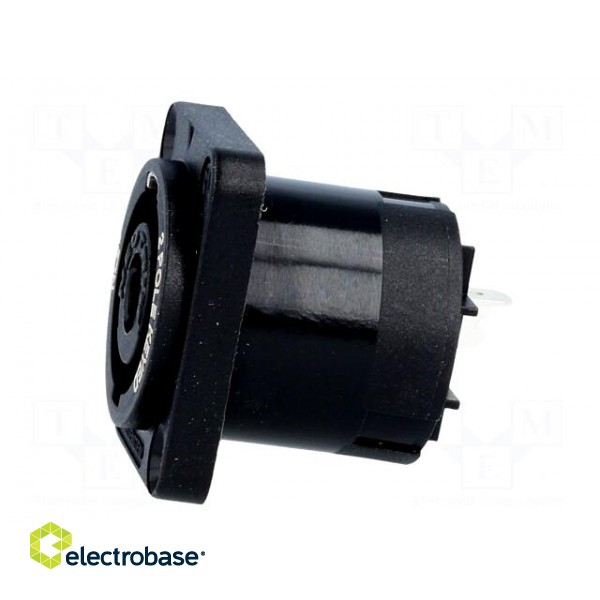 Socket | loudspeaker | male | PIN: 2 | 30A | 250V | 4.8mm connectors image 3