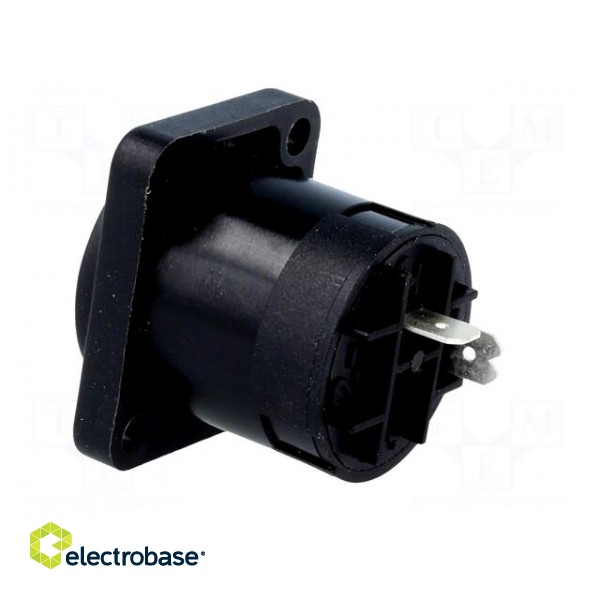 Socket | loudspeaker | male | PIN: 2 | 30A | 250V | 4.8mm connectors image 4