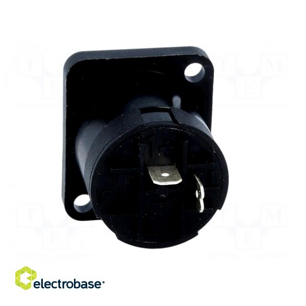 Socket | loudspeaker | male | PIN: 2 | 30A | 250V | 4.8mm connectors paveikslėlis 5