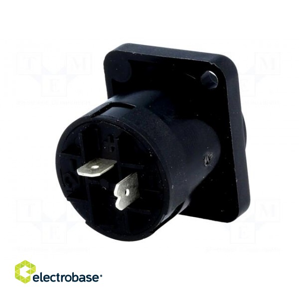 Socket | loudspeaker | male | PIN: 2 | 30A | 250V | 4.8mm connectors paveikslėlis 6