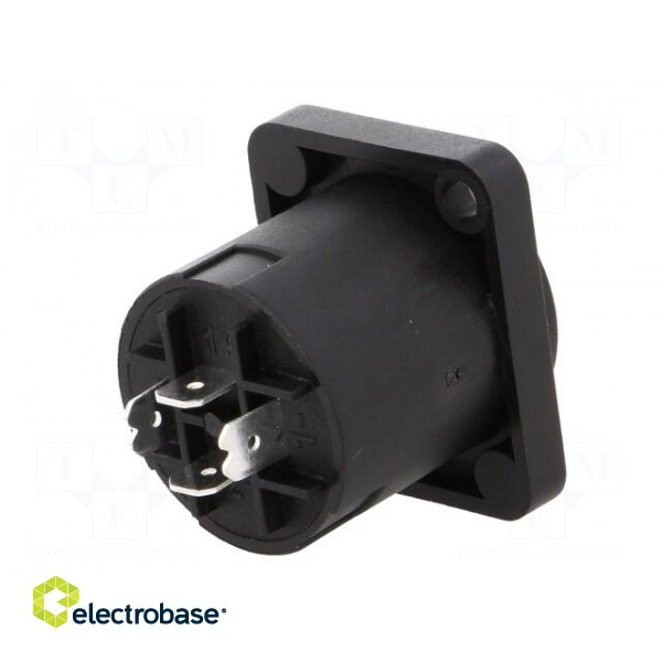 Socket | loudspeaker | male | PIN: 4 | 30A | 133V | thermoplastic | IP54 paveikslėlis 6