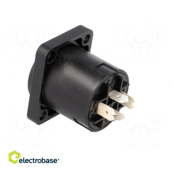 Socket | loudspeaker | male | PIN: 4 | 30A | 250V | 4.8mm connectors paveikslėlis 4