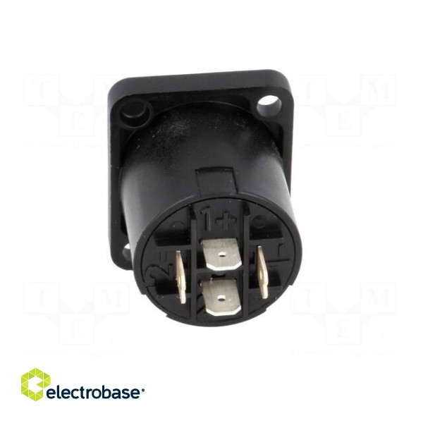 Socket | loudspeaker | male | PIN: 4 | 30A | 250V | 4.8mm connectors paveikslėlis 5
