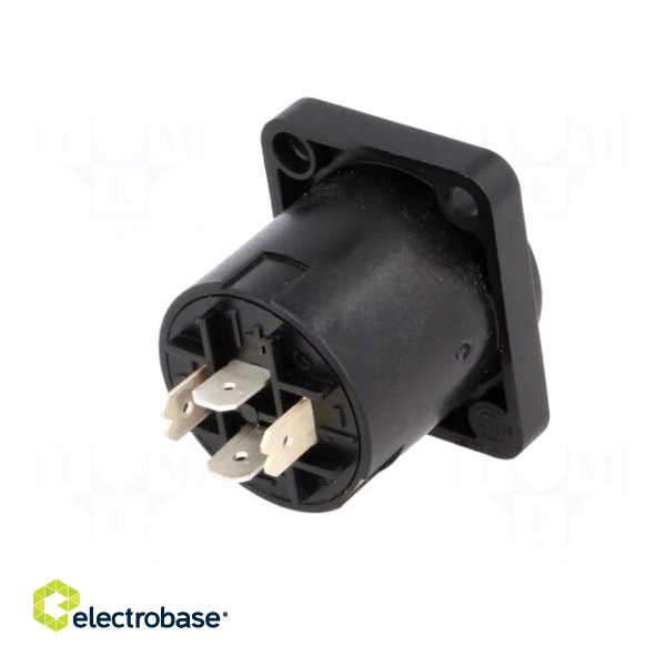 Socket | loudspeaker | male | PIN: 4 | 30A | 250V | 4.8mm connectors paveikslėlis 6