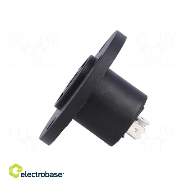 Socket | loudspeaker | male | round,with flange | PIN: 4 image 3