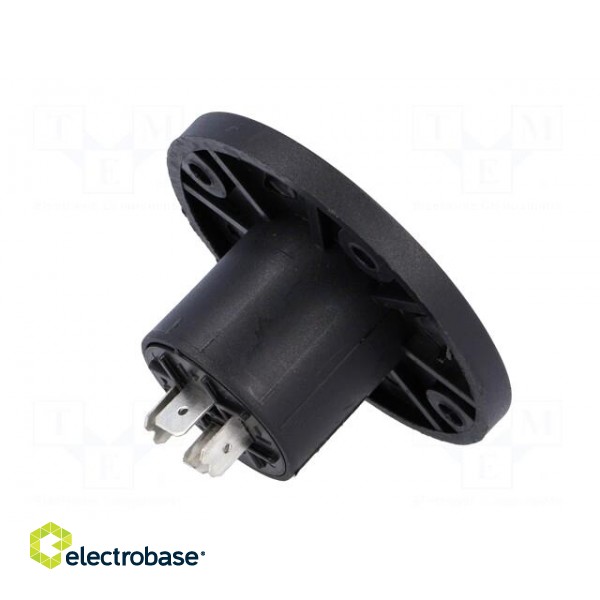 Socket | loudspeaker | male | round,with flange | PIN: 4 image 6