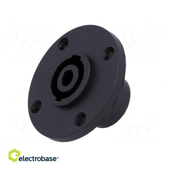 Socket | loudspeaker | male | round,with flange | PIN: 4 paveikslėlis 2