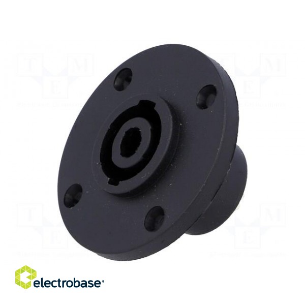 Socket | loudspeaker | male | round,with flange | PIN: 4 | CLIFFCON S image 1