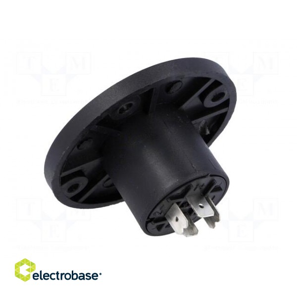 Socket | loudspeaker | male | round,with flange | PIN: 4 | CLIFFCON S image 4