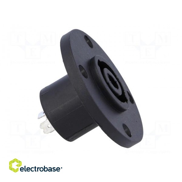Socket | loudspeaker | male | round,with flange | PIN: 4 | CLIFFCON S image 7