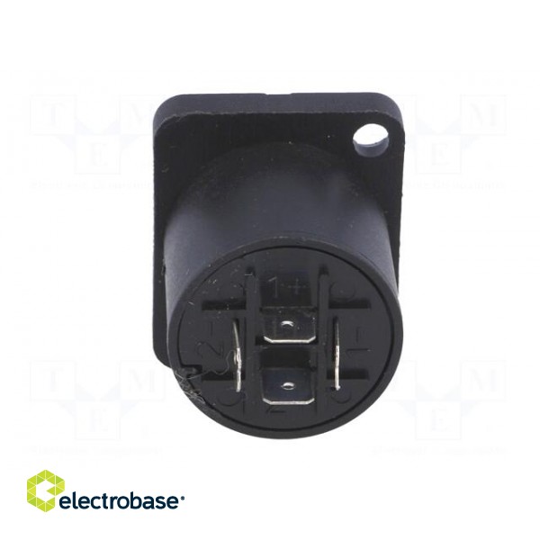 Socket | loudspeaker | male | with flange | PIN: 4 | for panel mounting фото 5