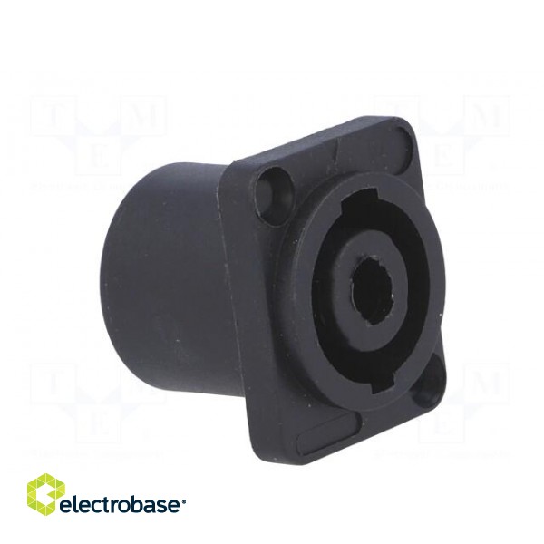 Socket | loudspeaker | male | with flange | PIN: 4 | for panel mounting image 8