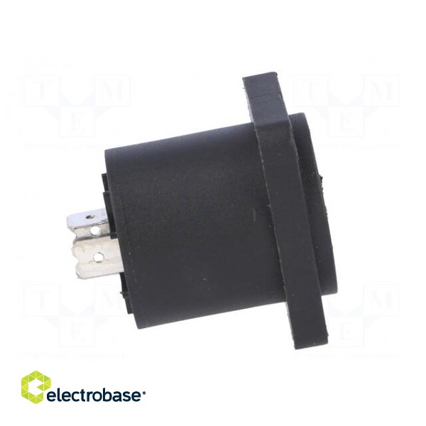 Socket | loudspeaker | male | with flange | PIN: 4 | for panel mounting image 7