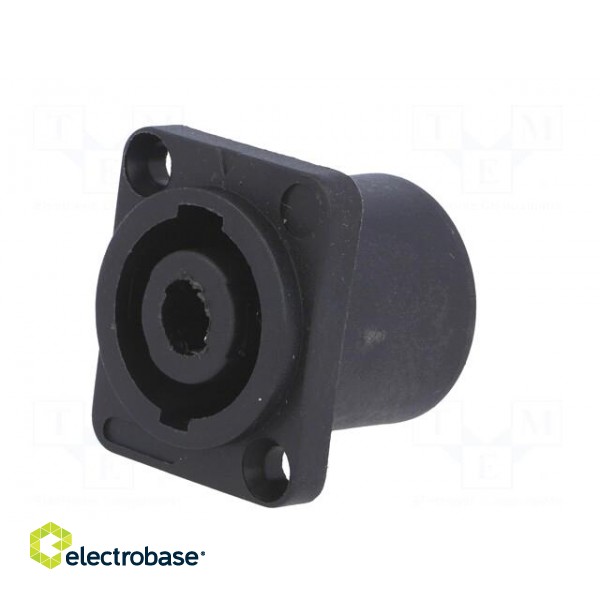 Socket | loudspeaker | male | with flange | PIN: 4 | for panel mounting фото 2