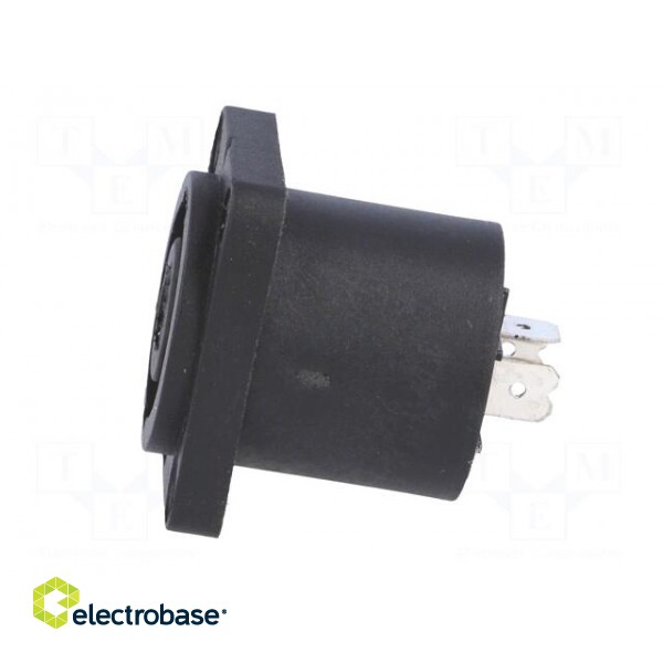 Socket | loudspeaker | male | with flange | PIN: 4 | for panel mounting image 3