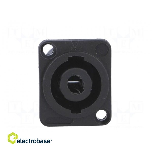 Socket | loudspeaker | male | with flange | PIN: 4 | for panel mounting image 9