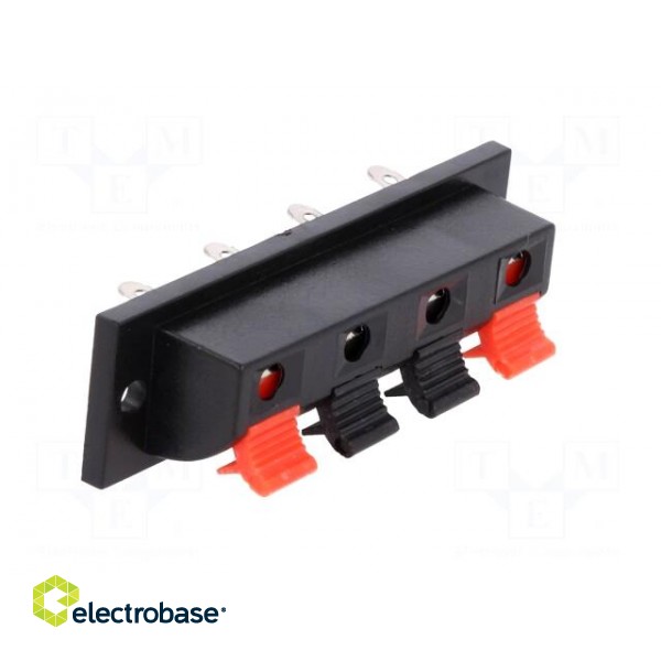 Terminal | loudspeaker | stereo | for panel mounting | Width: 63mm фото 8