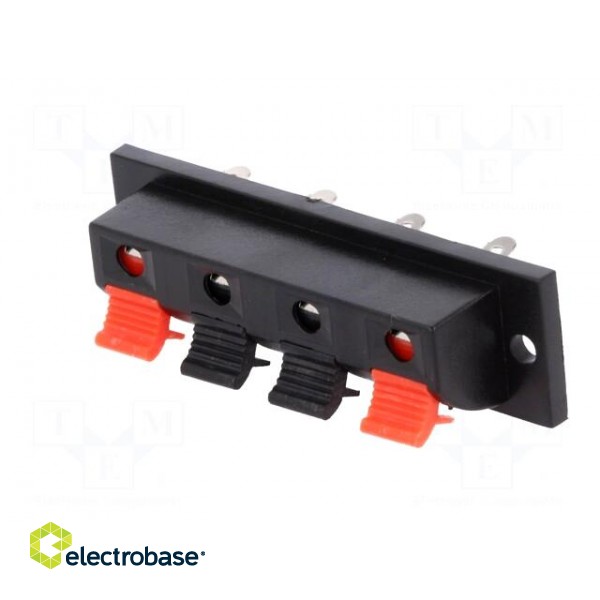 Terminal | loudspeaker | stereo | for panel mounting | Width: 63mm image 2